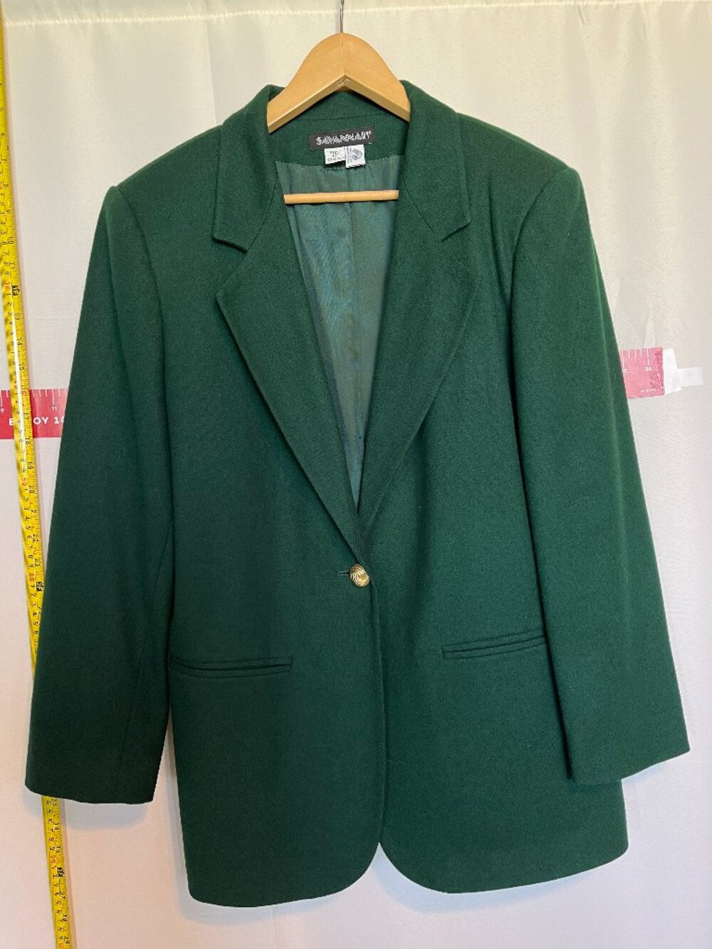 Wool Blazer in Hunter Green size 12